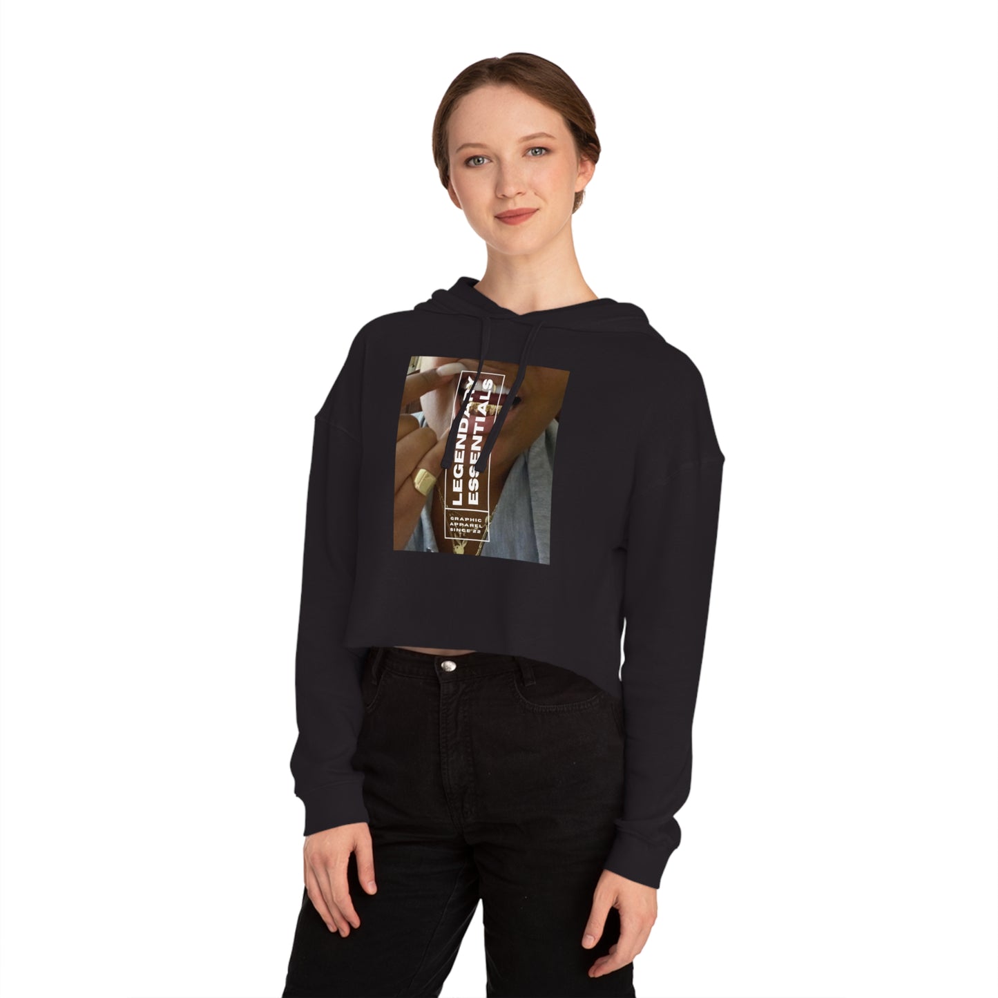 Grill 'Em Cropped Hooded Sweatshirt