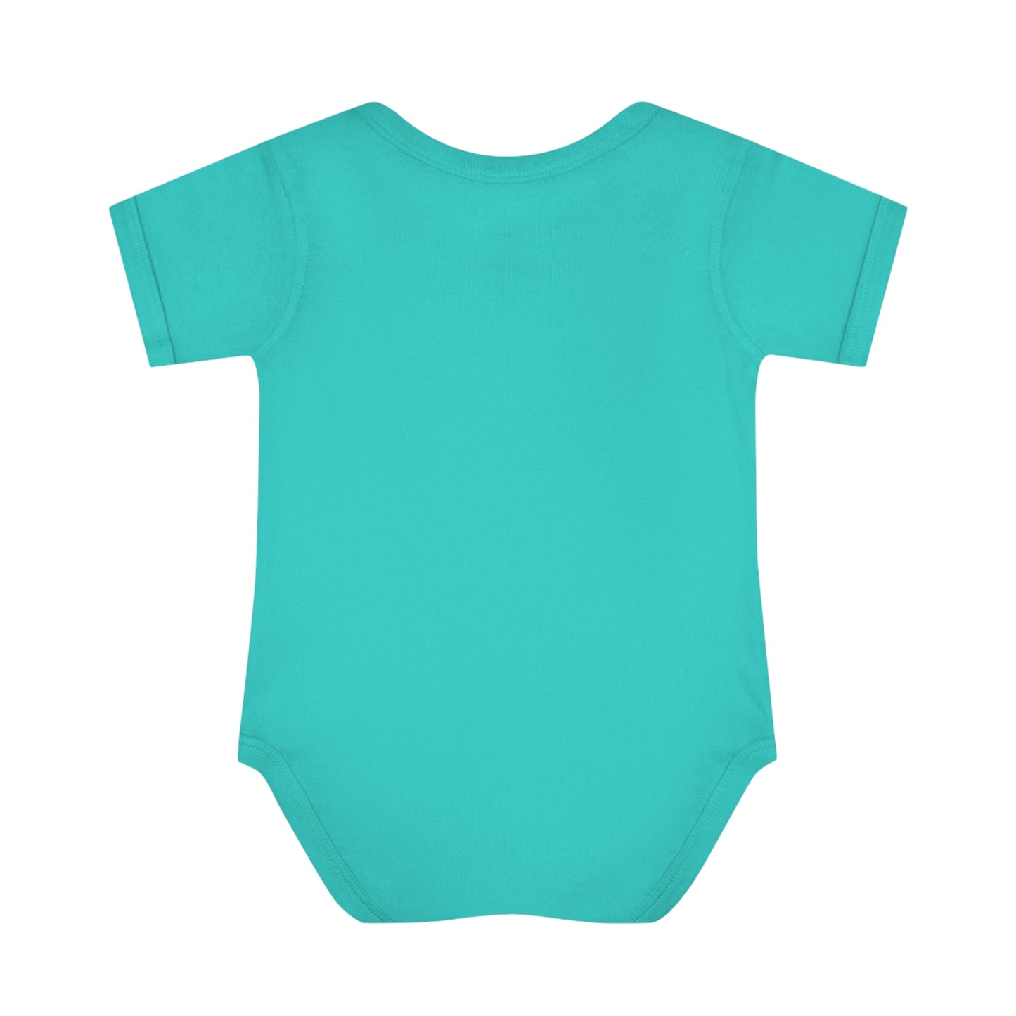 Infant L.E BOX LOGO Baby Rib Bodysuit