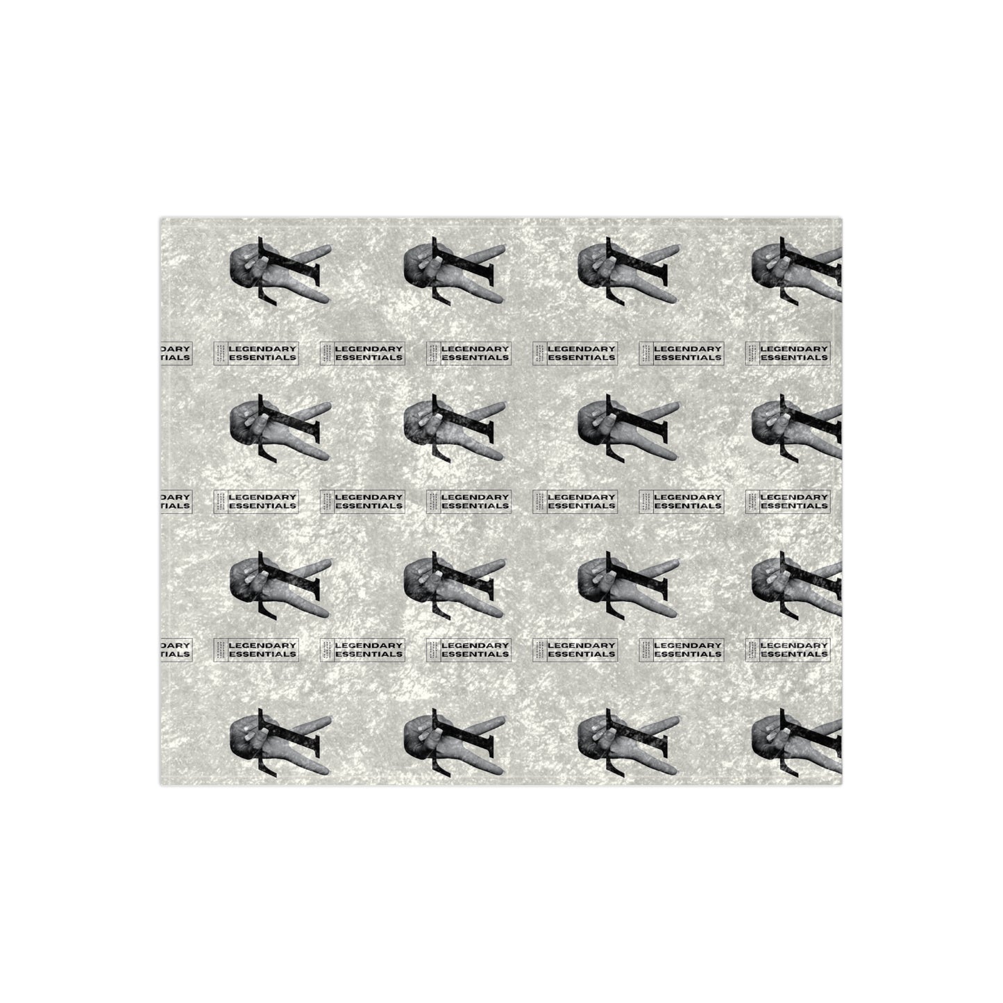 Boxed LV Crushed Velvet Blanket