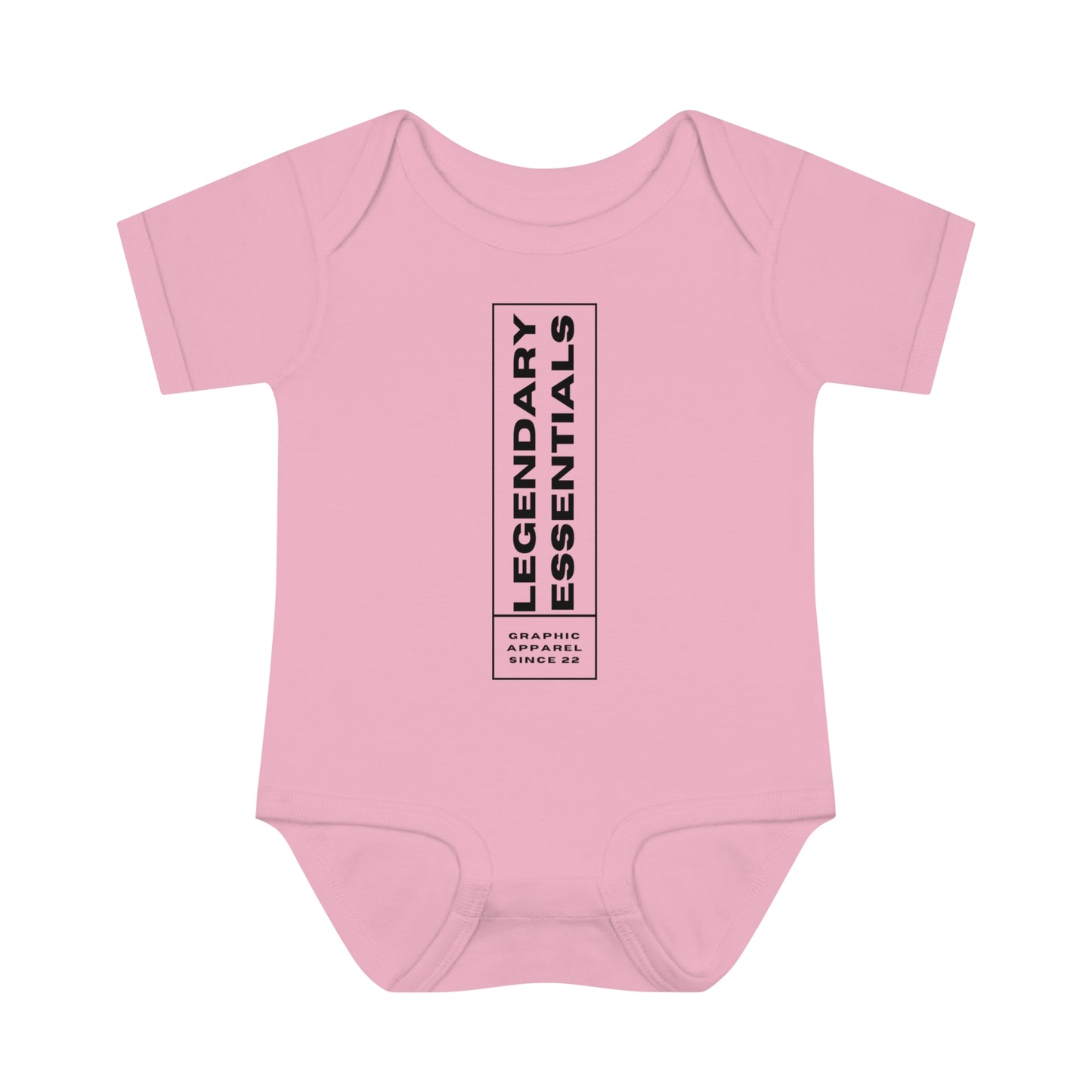 Infant L.E BOX LOGO Baby Rib Bodysuit