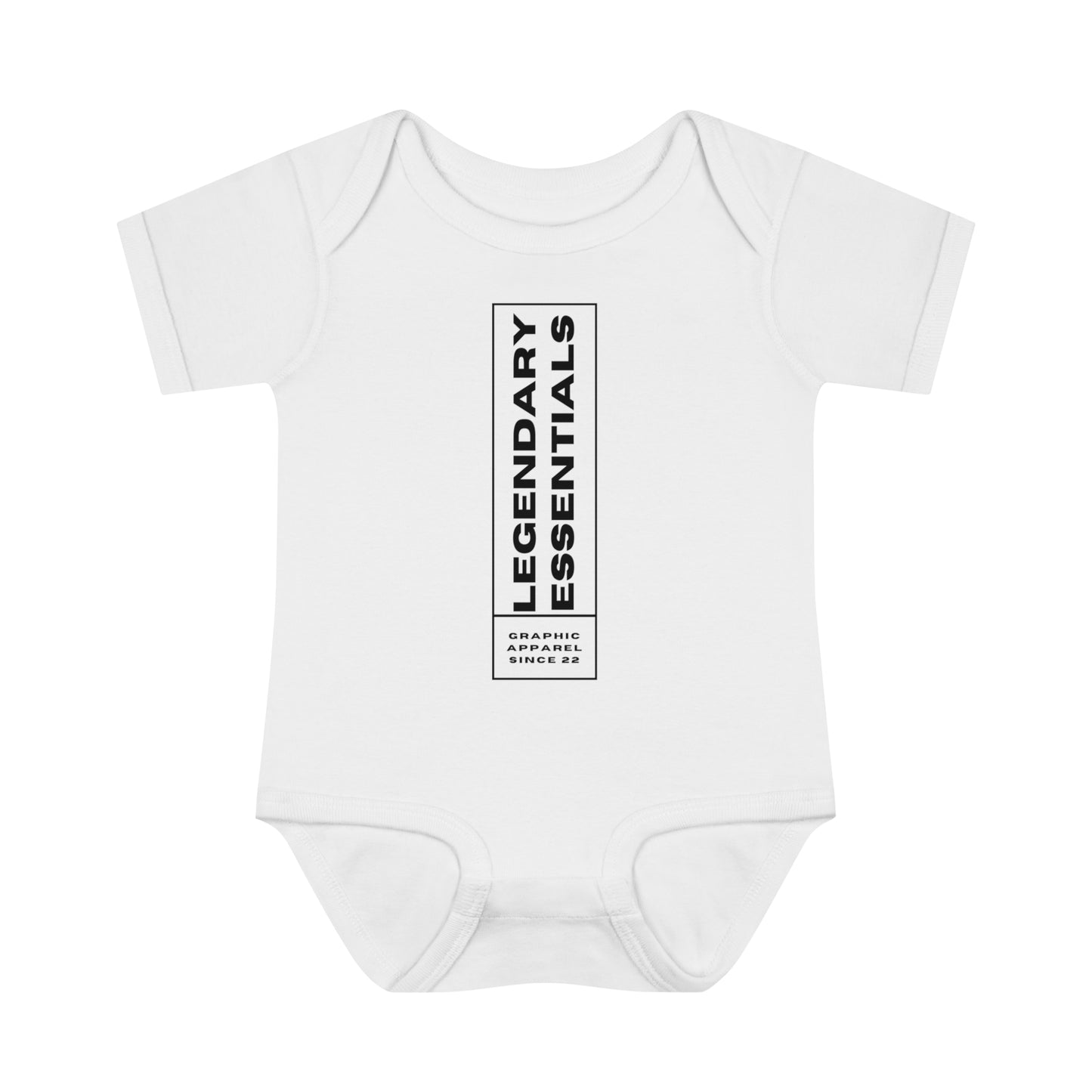 Infant L.E BOX LOGO Baby Rib Bodysuit