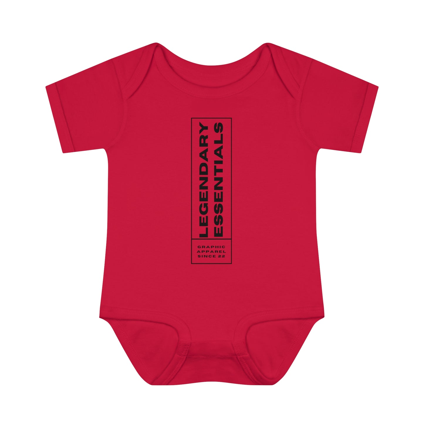 Infant L.E BOX LOGO Baby Rib Bodysuit