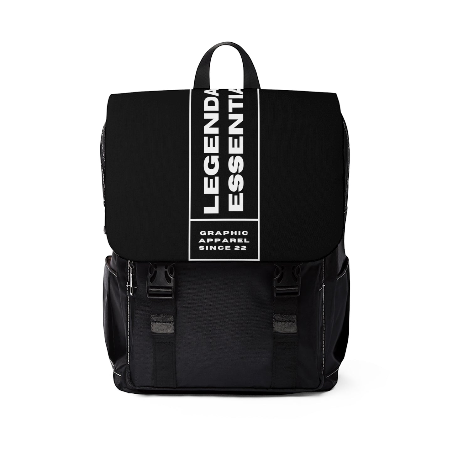 Box Logo Casual Shoulder Backpack