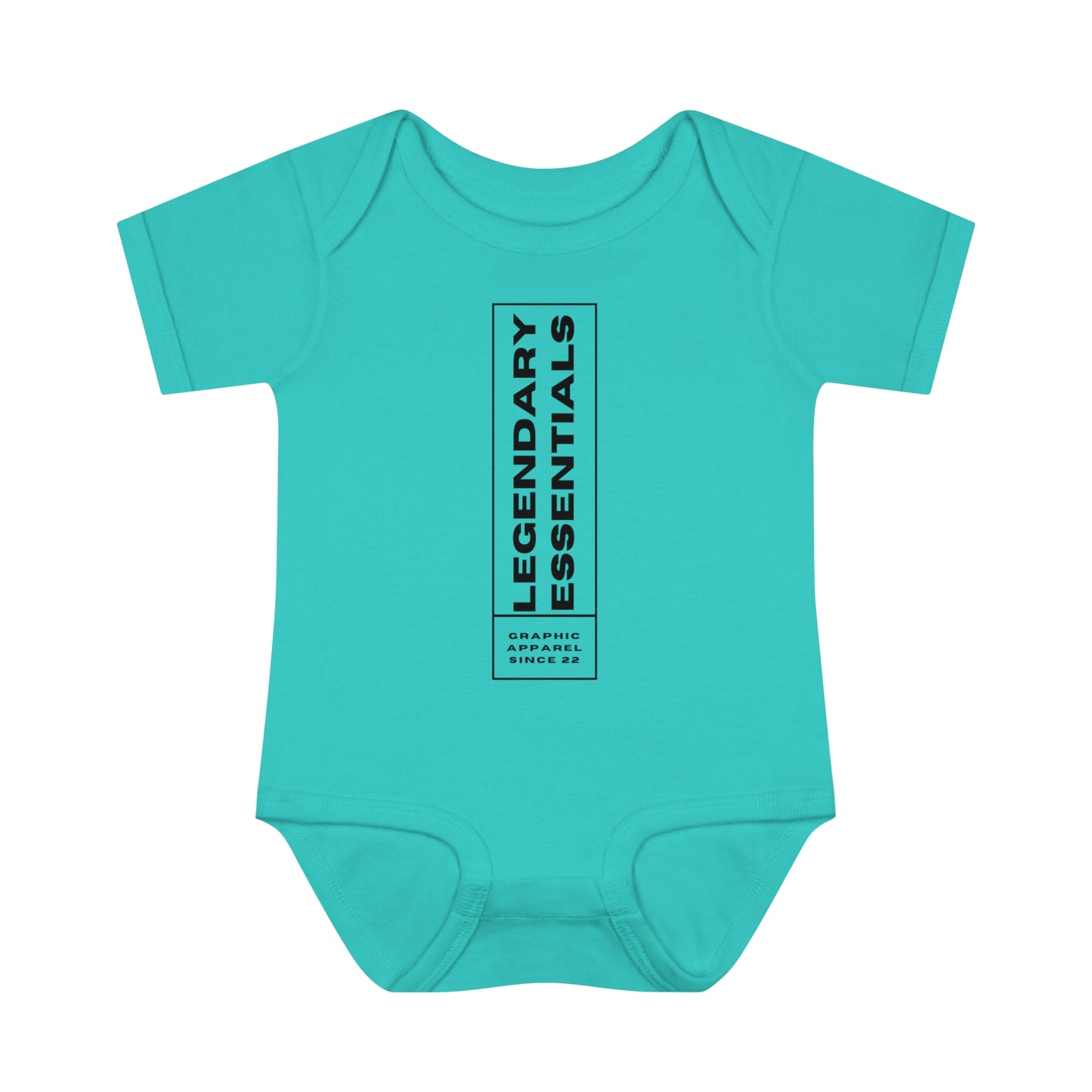 Infant L.E BOX LOGO Baby Rib Bodysuit