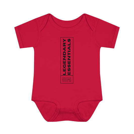 Infant L.E BOX LOGO Baby Rib Bodysuit
