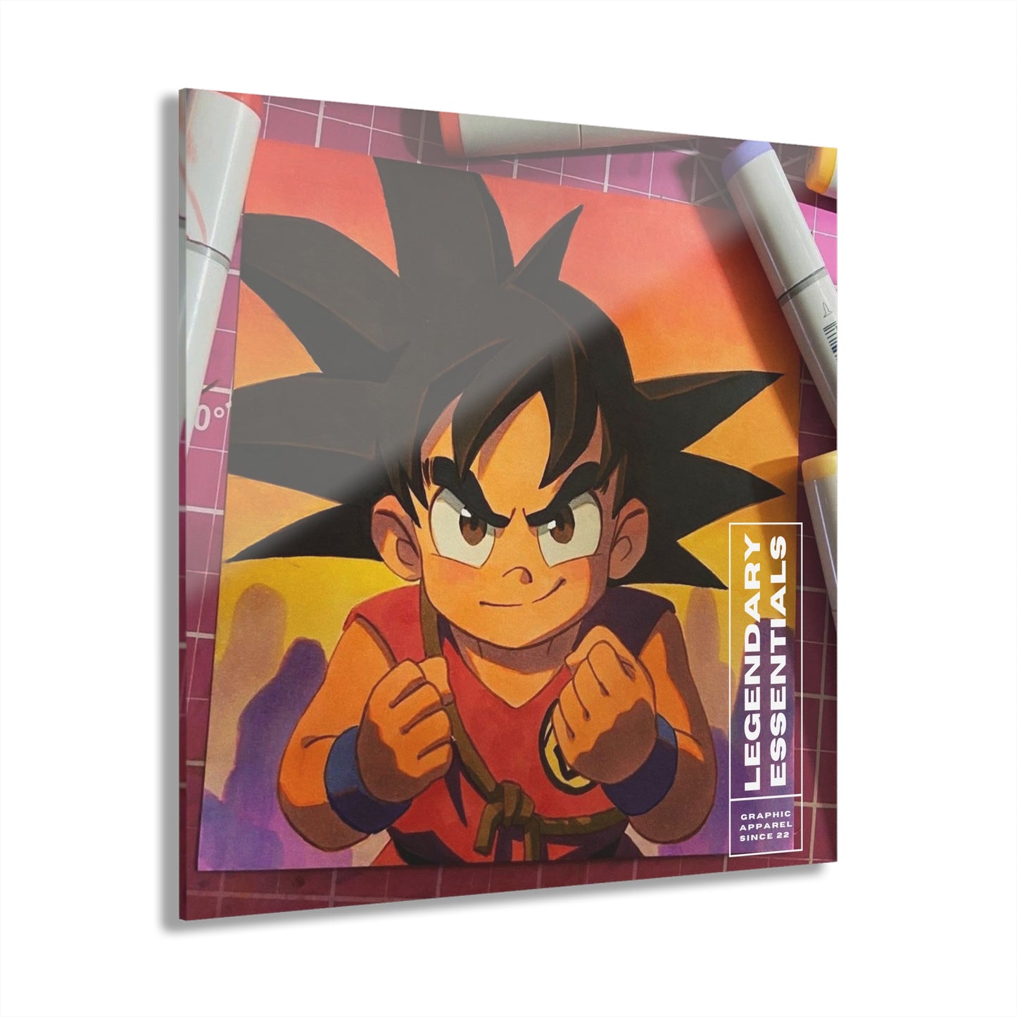 Brother Goku Acrylic Prints (French Cleat Hanging)